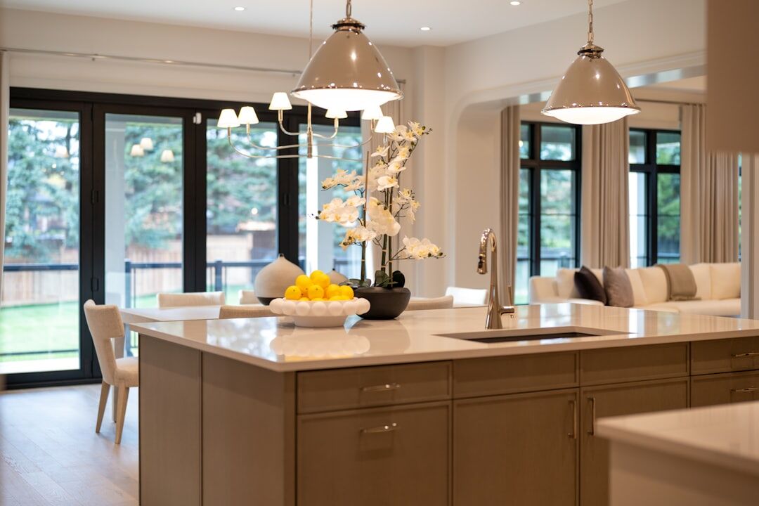 luxury kitchen with island